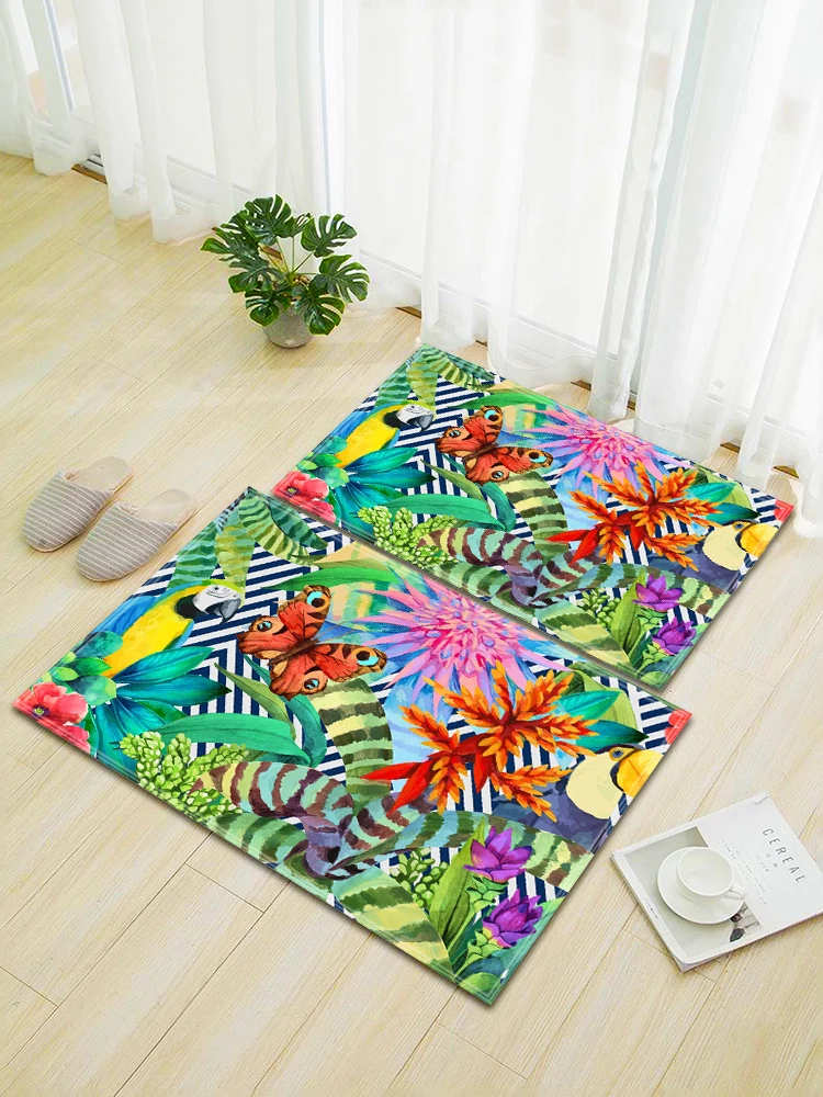 Tropical Rainforest Style Kitchen Rug Living room Bathroom Rugs Kitchen Mat Carpet Floor Carpets Door Mat 40x60/50x80 cm
Tropical Rainforest Style Kitchen Rug Living room Bathroom Rugs Kitchen Mat Carpet Floor Carpets Door Mat 40x60/50x80 cm