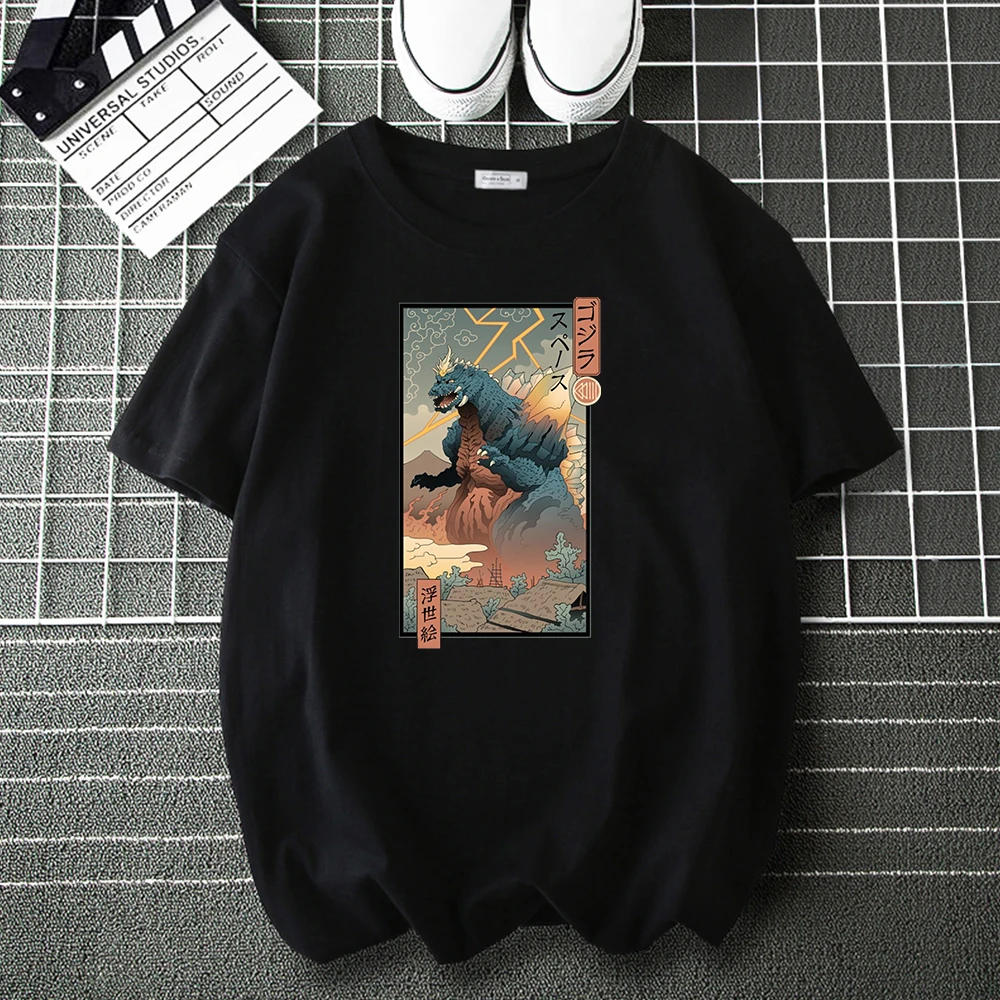 Hot Space Kaiju Ukiyo-e Funny Fashion T Shirt Cotton Tee Shirt for Men Woman Casual Loose Tops Male Hip Hop Harajuku T-Shirts
Hot Space Kaiju Ukiyo-e Funny Fashion T Shirt Cotton Tee Shirt for Men Woman Casual Loose Tops Male Hip Hop Harajuku T-Shirts