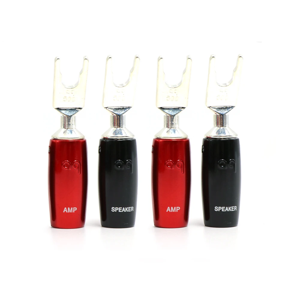 4Pcs 500 Series Silver Multi Y Spades for audio speaker cable, Speaker cable connector plug
4Pcs 500 Series Silver Multi Y Spades for audio speaker cable, Speaker cable connector plug