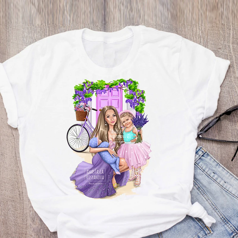 vogue Mom Mother Daughter Printed tshirt Mama Cartoon Ladies Print Graphic T Top women short sleeve T-shirt 
vogue Mom Mother Daughter Printed tshirt Mama Cartoon Ladies Print Graphic T Top women short sleeve T-shirt
