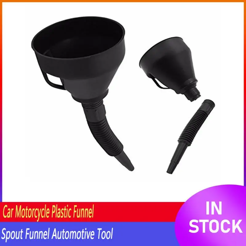 Black Plastic Funnel With Flexible Detachable Spout Funnel 2-in-1 Automotive Tool For Water Oil Liquid Engine Fluid Universal
Black Plastic Funnel With Flexible Detachable Spout Funnel 2-in-1 Automotive Tool For Water Oil Liquid Engine Fluid Universal