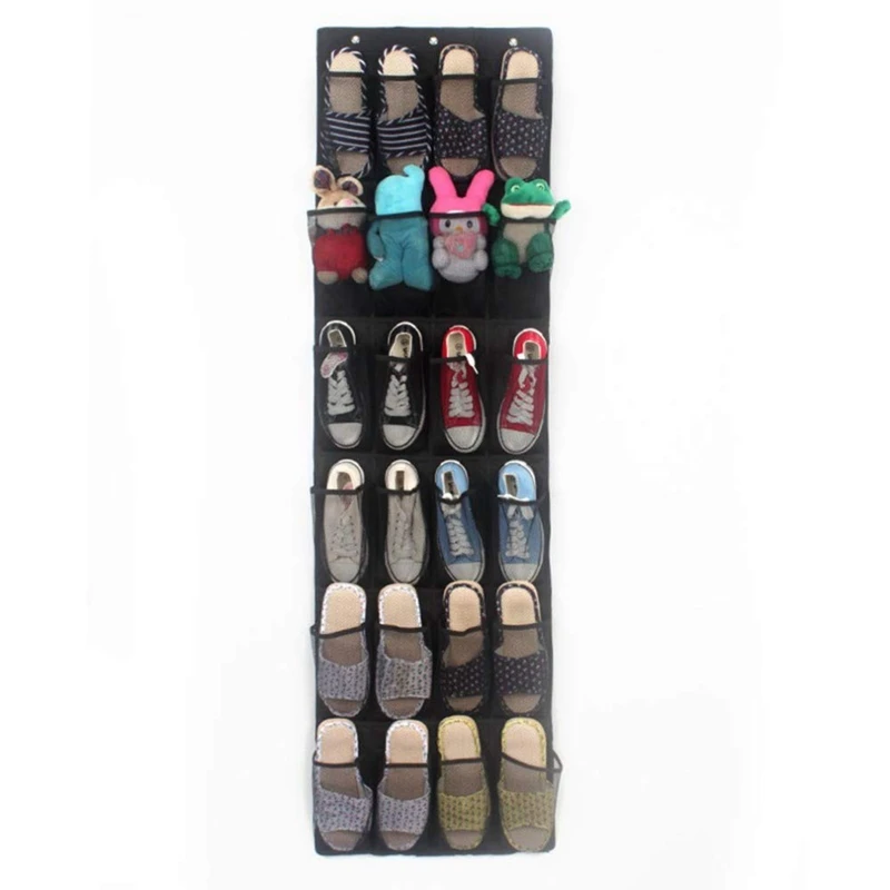 1x Hanging Shoes Organizer 24 Large Mesh Pocket Black & 2x Clothes Drying Racks Folding Underwear Hangers
1x Hanging Shoes Organizer 24 Large Mesh Pocket Black & 2x Clothes Drying Racks Folding Underwear Hangers