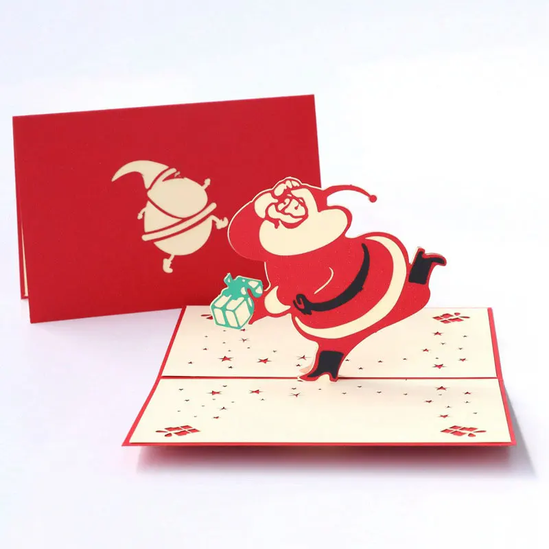 Santa Claus Greeting Card Creative Postcards Art Handmade Gifts Christmas Xmas Pop-up Blessing Message Folding Blessing Card
Santa Claus Greeting Card Creative Postcards Art Handmade Gifts Christmas Xmas Pop-up Blessing Message Folding Blessing Card