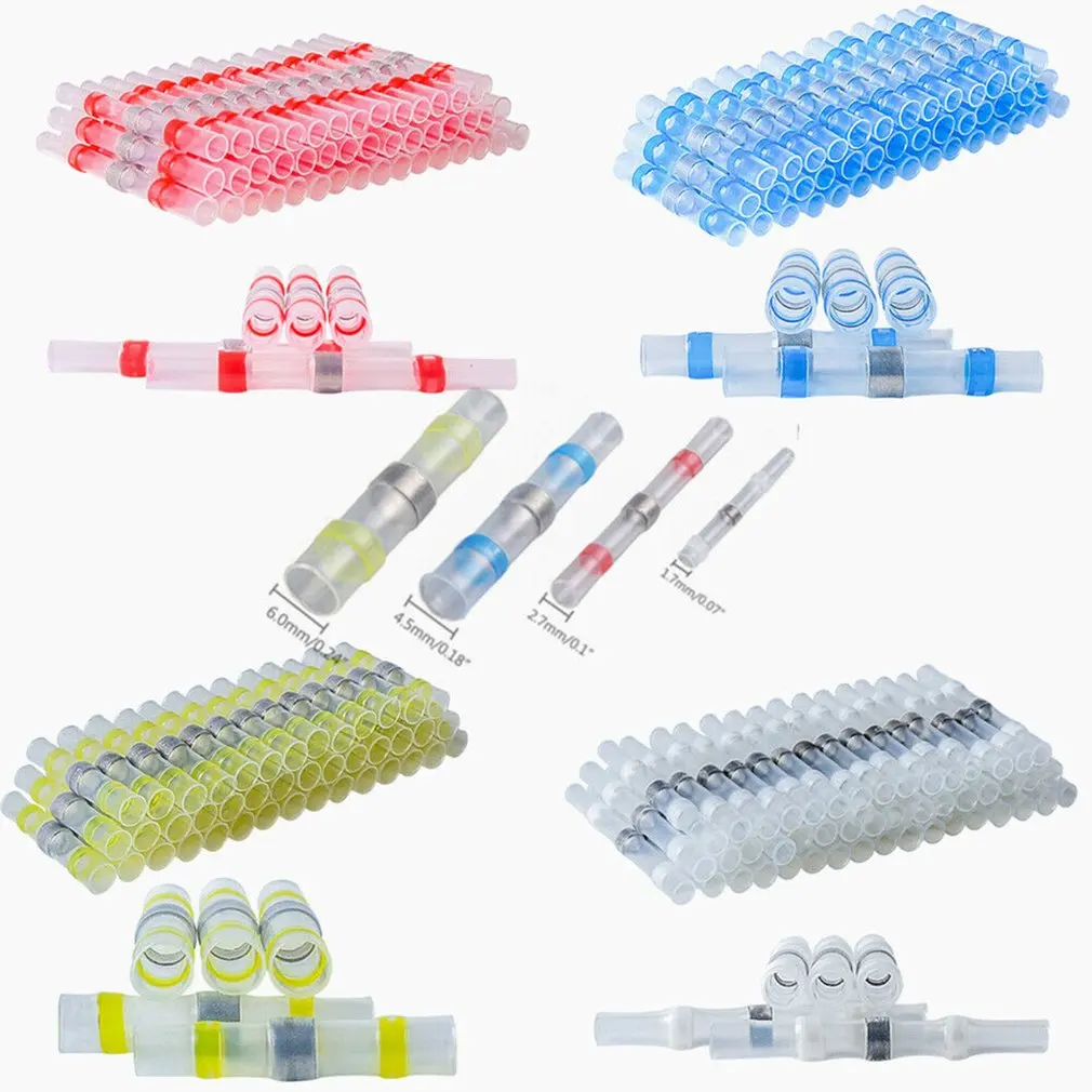 500pcs Solder Seal Wire Connectors Crimp Solder Butt Connectors Solder Automotive Marine Insulated Connector Kit
500pcs Solder Seal Wire Connectors Crimp Solder Butt Connectors Solder Automotive Marine Insulated Connector Kit