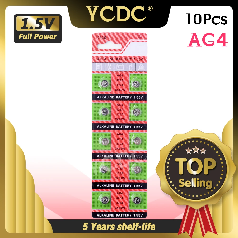 YCDC Бесплатная доставка + горячая Распродажа + 10 шт. x AG4 377A 377 LR626 SR626SW SR66 LR66 батарея монетного типа для часов, Tianqiu Фирменная батарея
YCDC Бесплатная доставка + горячая Распродажа + 10 шт. x AG4 377A 377 LR626 SR626SW SR66 LR66 батарея монетного типа для часов, Tianqiu Фирменная батарея