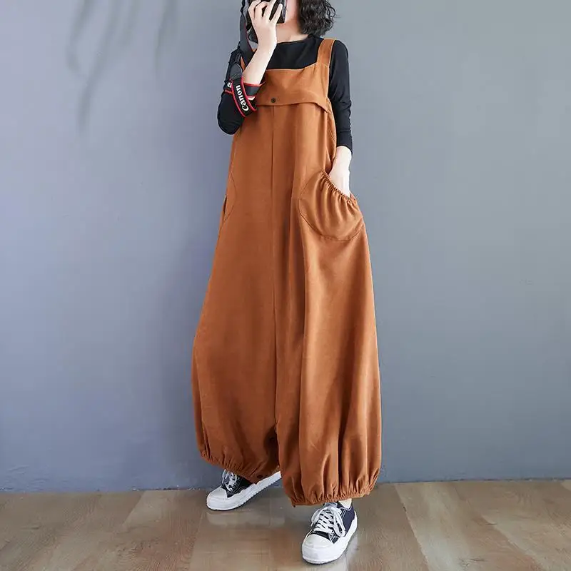 2021 spring and summer new solid color large size Korean version fat mm loose casual corduroy lantern skirt corduroy Suspenders
2021 spring and summer new solid color large size Korean version fat mm loose casual corduroy lantern skirt corduroy Suspenders