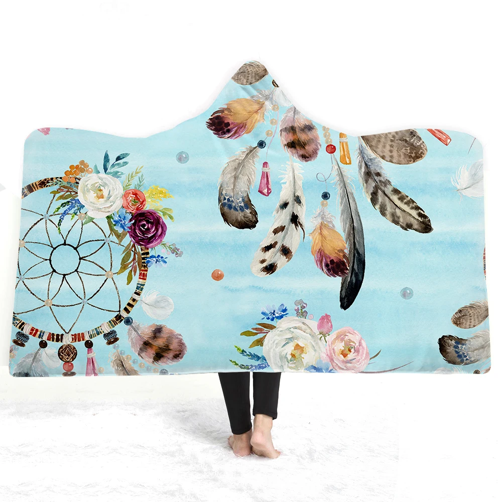 3D Dreamcatcher Printing Hooded Blanket Winter Family Sofa Game Reading Portable Warmth Hooded Blanket Comfortable Microfiber
3D Dreamcatcher Printing Hooded Blanket Winter Family Sofa Game Reading Portable Warmth Hooded Blanket Comfortable Microfiber