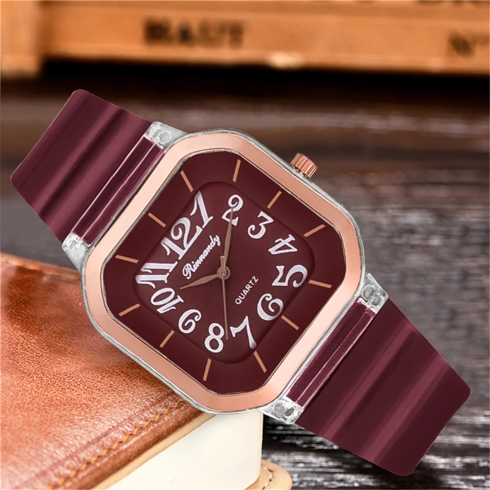 Fashion Sports Women Watch Silicone Band Square Quartz Watches for Ladies Gift Clock Relogio Feminino
Fashion Sports Women Watch Silicone Band Square Quartz Watches for Ladies Gift Clock Relogio Feminino
