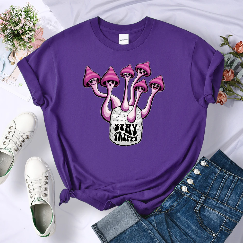 Stay Trippy Printing Woman Tshirt Cool Breathable Tee Shirt Oversized Loose Simplicity T Shirt Summer Casual Grace Women T Shirt
Stay Trippy Printing Woman Tshirt Cool Breathable Tee Shirt Oversized Loose Simplicity T Shirt Summer Casual Grace Women T Shirt