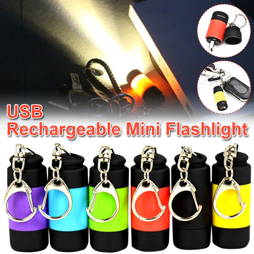Portable Mini Flashlight USB Rechargeable Outdoor Waterproof Keychain Mini Torch Light Colorful Backpacking Camping Hiking Tool
Portable Mini Flashlight USB Rechargeable Outdoor Waterproof Keychain Mini Torch Light Colorful Backpacking Camping Hiking Tool