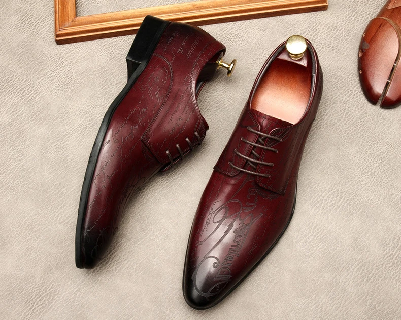 Genuine Leather Men Oxford Genuine Dress Shoes Brogue Fashion Wedding Pointed Toe Lace Up Business Shoes Formal Black Party Shoe
Genuine Leather Men Oxford Genuine Dress Shoes Brogue Fashion Wedding Pointed Toe Lace Up Business Shoes Formal Black Party Shoe
