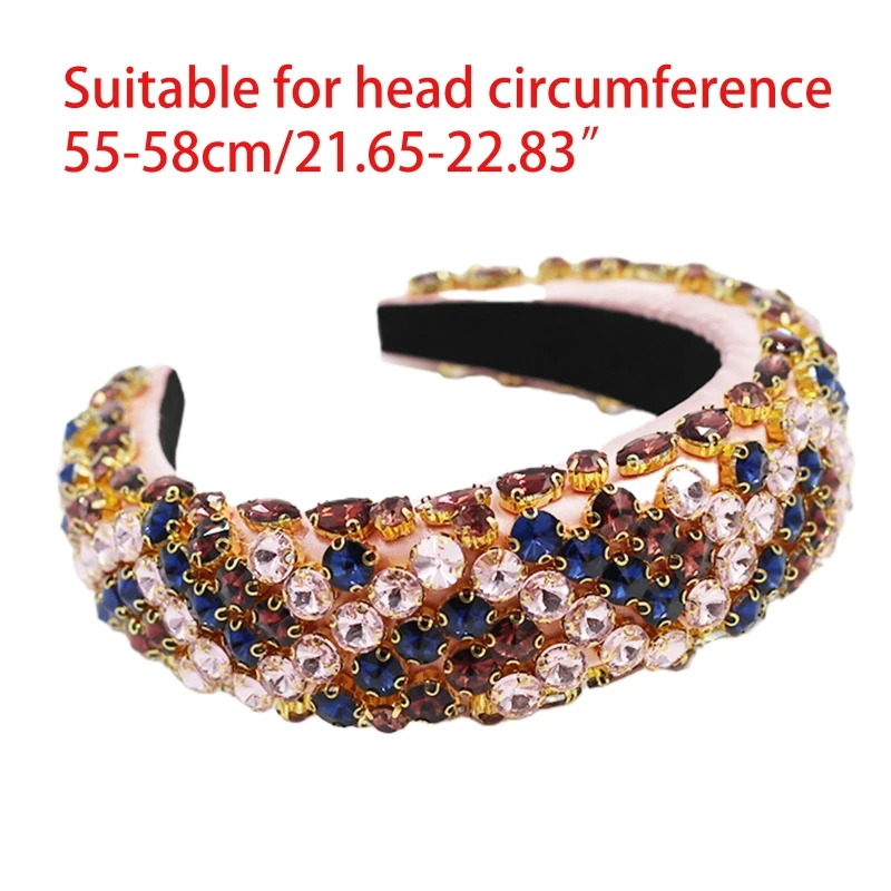 Women Baroque Luxurious Headband Crystal Striped Jewelry Sponge Padded Hair Hoop 649C
Women Baroque Luxurious Headband Crystal Striped Jewelry Sponge Padded Hair Hoop 649C