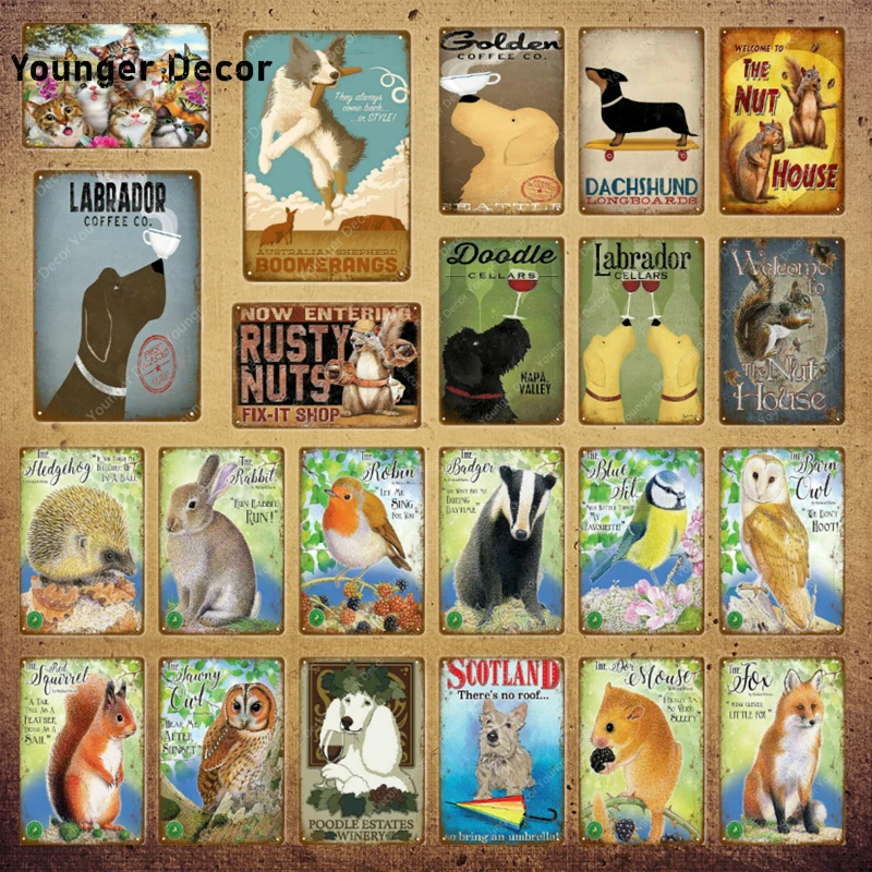 Nut Dog Animals Metal Signs Golden Labrador Tin Poster Home Decor Pub Bar Club Vintage Wall Art Painting Polly Gas Plaque YI-159
Nut Dog Animals Metal Signs Golden Labrador Tin Poster Home Decor Pub Bar Club Vintage Wall Art Painting Polly Gas Plaque YI-159