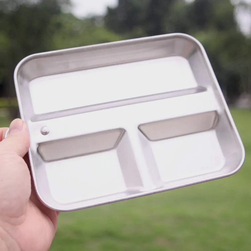 Outdoor Camping Square Lunch Box Travel Military Cooking Pan Box Cookware Stainless Steel Picnic Box With Handle Dinnerware
Outdoor Camping Square Lunch Box Travel Military Cooking Pan Box Cookware Stainless Steel Picnic Box With Handle Dinnerware