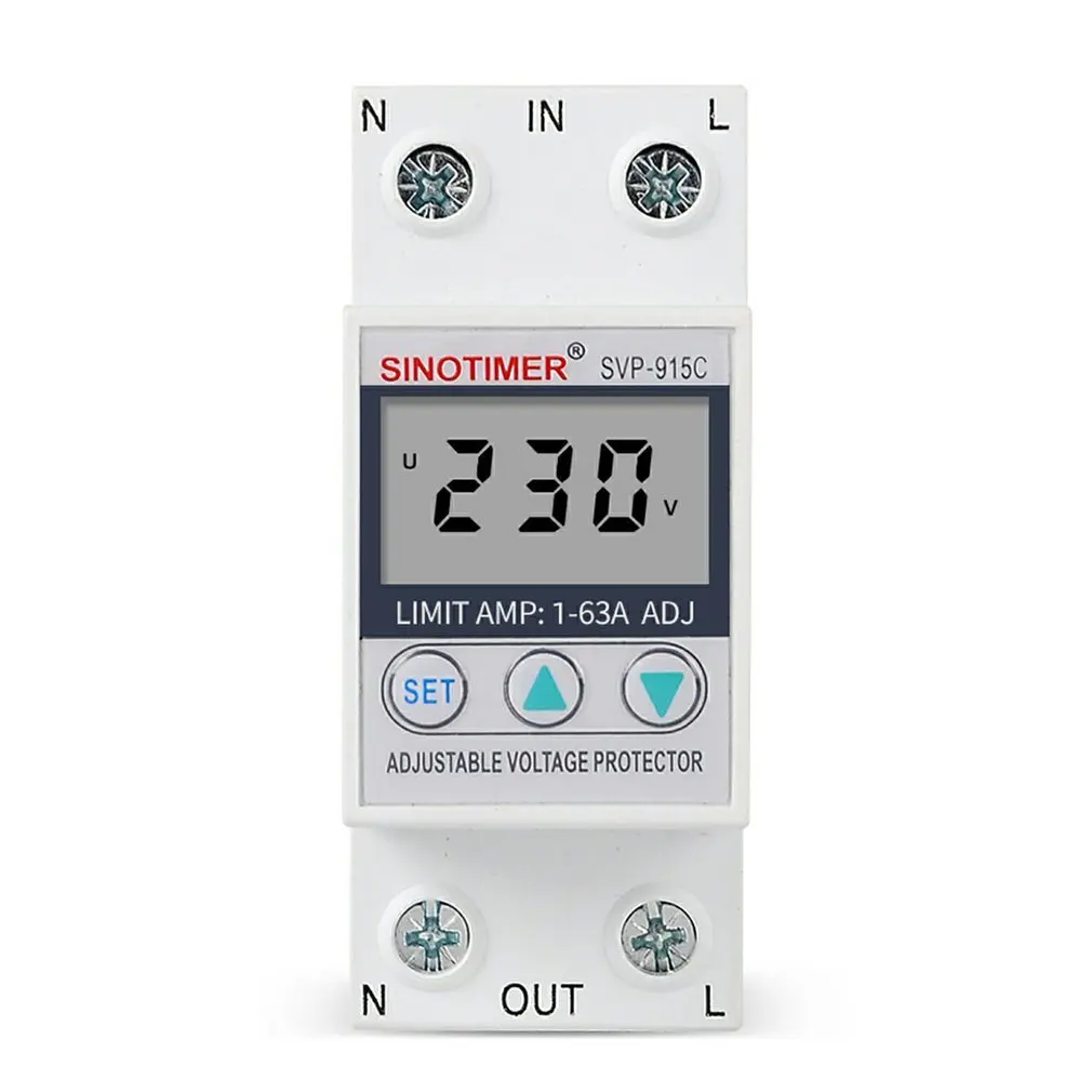 Single Phase Two Wire LCD Digital Display Adjustable Voltage Surge Protectors Relay With Limit Current Protection
Single Phase Two Wire LCD Digital Display Adjustable Voltage Surge Protectors Relay With Limit Current Protection