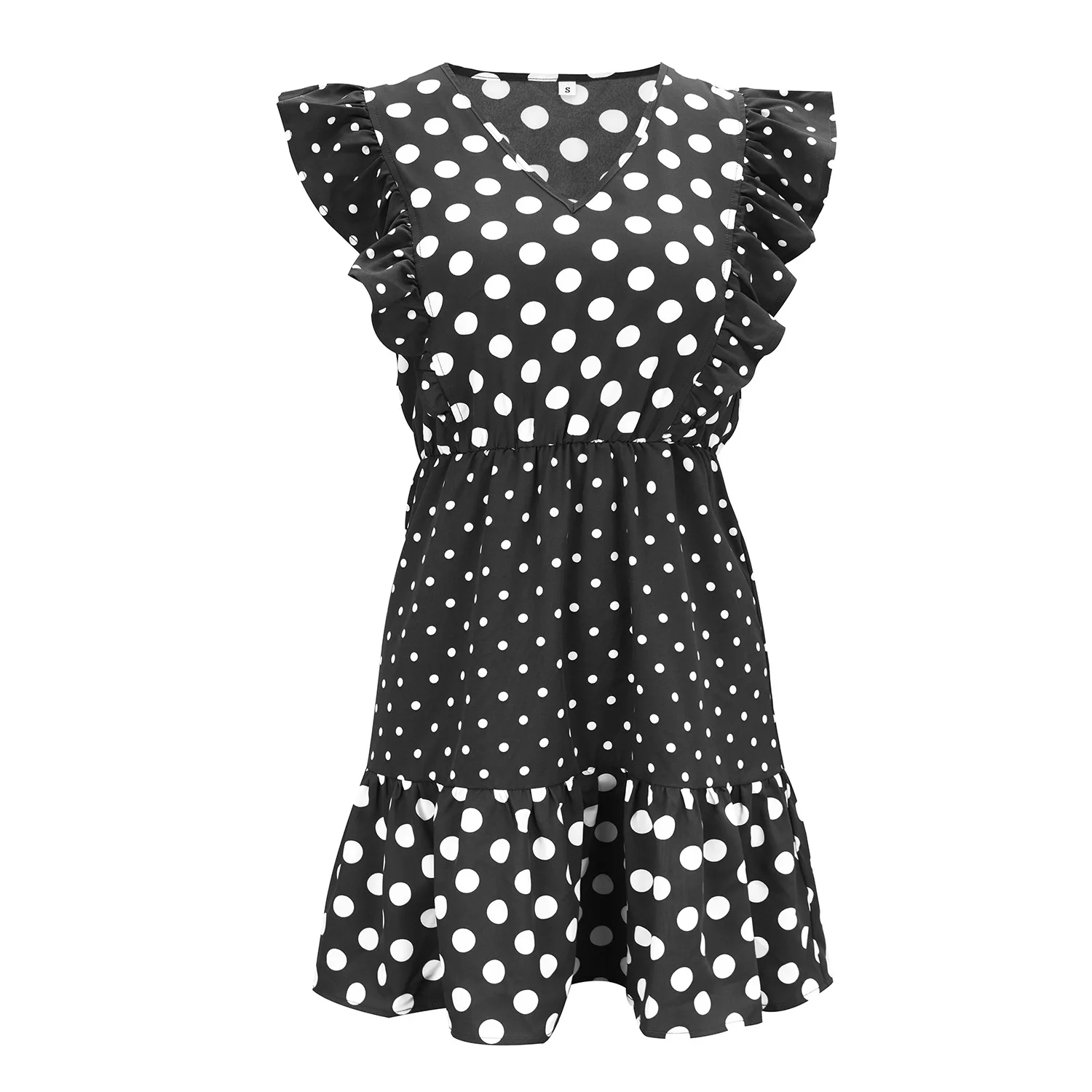 New Summer Sexy Woman Fashion Ruffled Dot Sleeveless Dress Vestido De Mujer Casual Femme Dresses Women Vestidos Clothing
New Summer Sexy Woman Fashion Ruffled Dot Sleeveless Dress Vestido De Mujer Casual Femme Dresses Women Vestidos Clothing