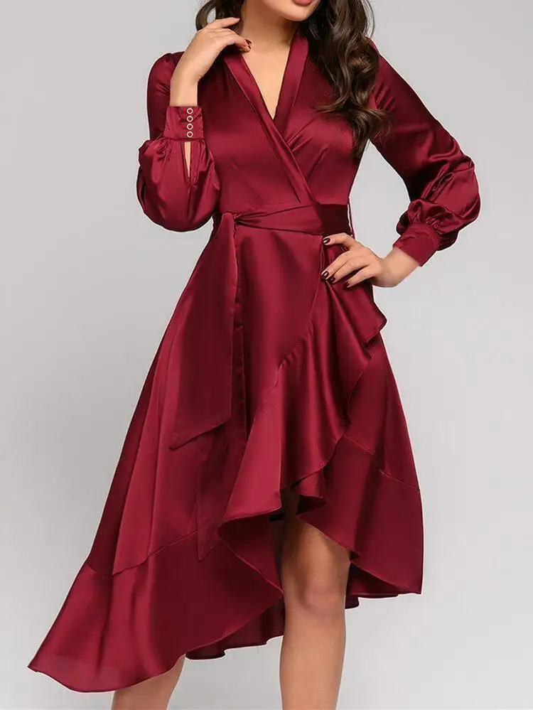 Burguny Plus Size Mother Of The Bride Dresses High Low Long Sleeves Ruffles Jersey Wedding Party Dress Mother Dresses
Burguny Plus Size Mother Of The Bride Dresses High Low Long Sleeves Ruffles Jersey Wedding Party Dress Mother Dresses
