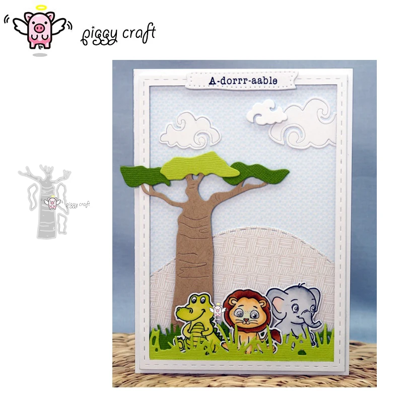 Piggy Craft metal cutting dies cut die mold Tree decoration Scrapbook paper craft knife mould blade punch stencils dies 
Piggy Craft metal cutting dies cut die mold Tree decoration Scrapbook paper craft knife mould blade punch stencils dies
