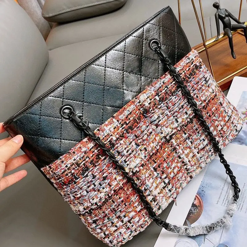 2021 spring and summer fashion women's large-capacity shopping bag, women's high-quality simple casual shoulder bag
2021 spring and summer fashion women's large-capacity shopping bag, women's high-quality simple casual shoulder bag