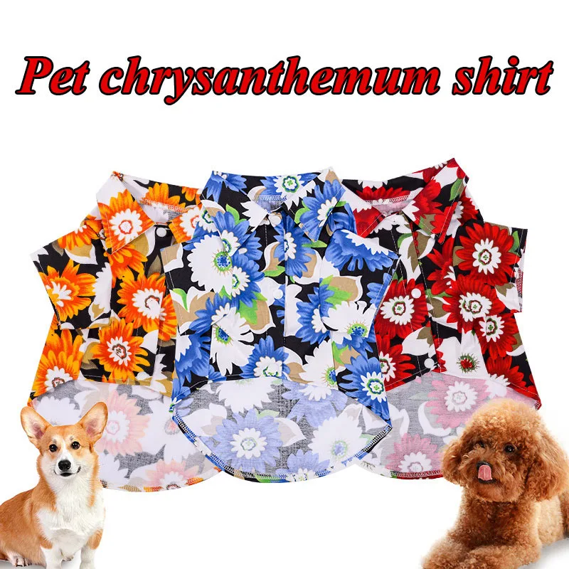 Summer Pet Shirt Flower Printed dog Clothes for small Dogs Beach Shirt Jackets Dog Coat Hawaiian T-Shirt for Pet Clothing
Summer Pet Shirt Flower Printed dog Clothes for small Dogs Beach Shirt Jackets Dog Coat Hawaiian T-Shirt for Pet Clothing