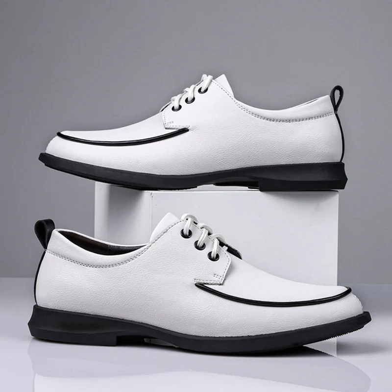 2022 Spring Men's Derby Shoes Genuine Leather Cow Summer Hollow White Black Lace-Up Formal Shoe Man Elegant Office Shoes for Men
2022 Spring Men's Derby Shoes Genuine Leather Cow Summer Hollow White Black Lace-Up Formal Shoe Man Elegant Office Shoes for Men