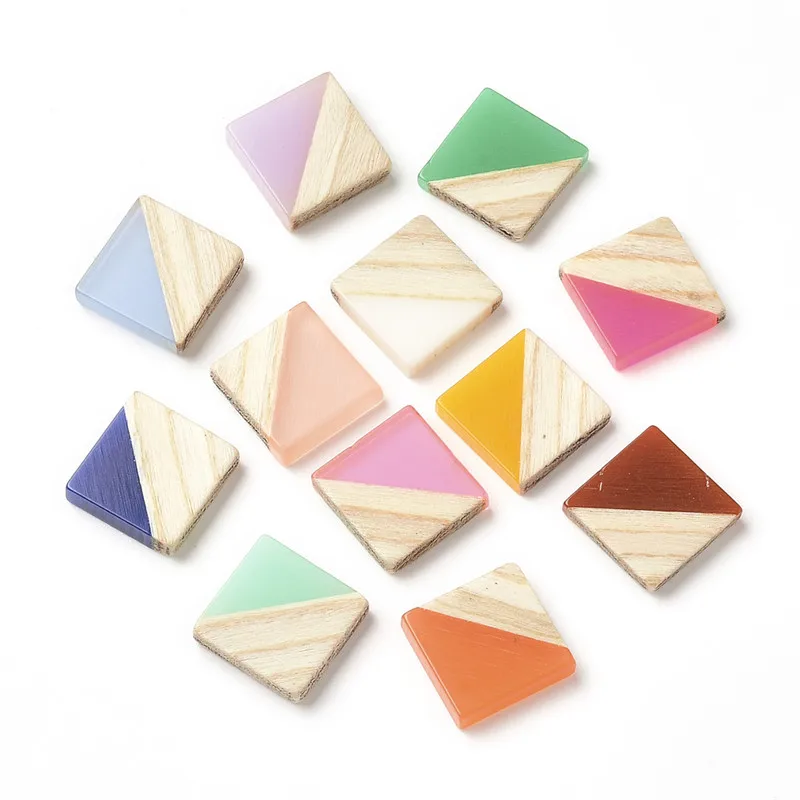 20PCS Square Design Jewelry Accessories Natural Wood and Resin Stick Shape DIY Earrings Jewelry Making Hand Made Earring Finding 
20PCS Square Design Jewelry Accessories Natural Wood and Resin Stick Shape DIY Earrings Jewelry Making Hand Made Earring Finding