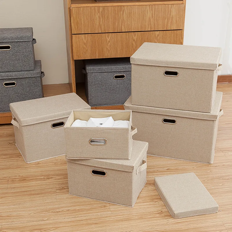 Large cotton linen Fabric folding storage box Kids Toy organizer Handles for Home Closet Bedroom Drawers Organizers Container
Large cotton linen Fabric folding storage box Kids Toy organizer Handles for Home Closet Bedroom Drawers Organizers Container