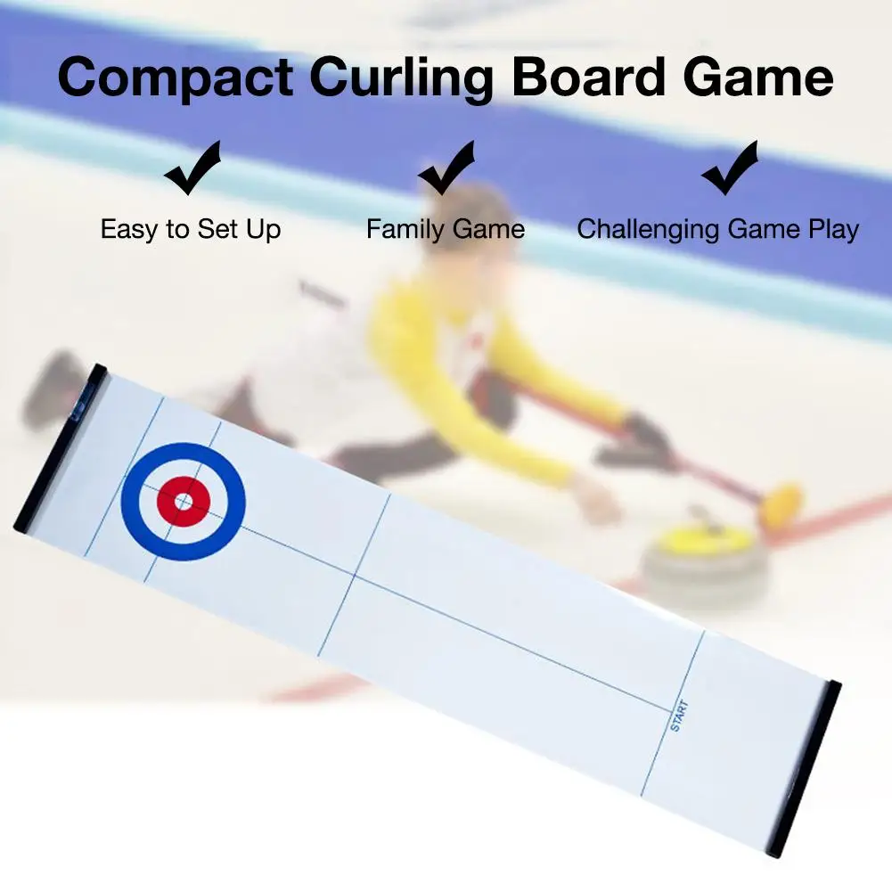 120*28CM Foldable Table Mini Curling Ball Tabletop Curling Game Compact Curling Family Games For Kid Adult Family School Travel
120*28CM Foldable Table Mini Curling Ball Tabletop Curling Game Compact Curling Family Games For Kid Adult Family School Travel
