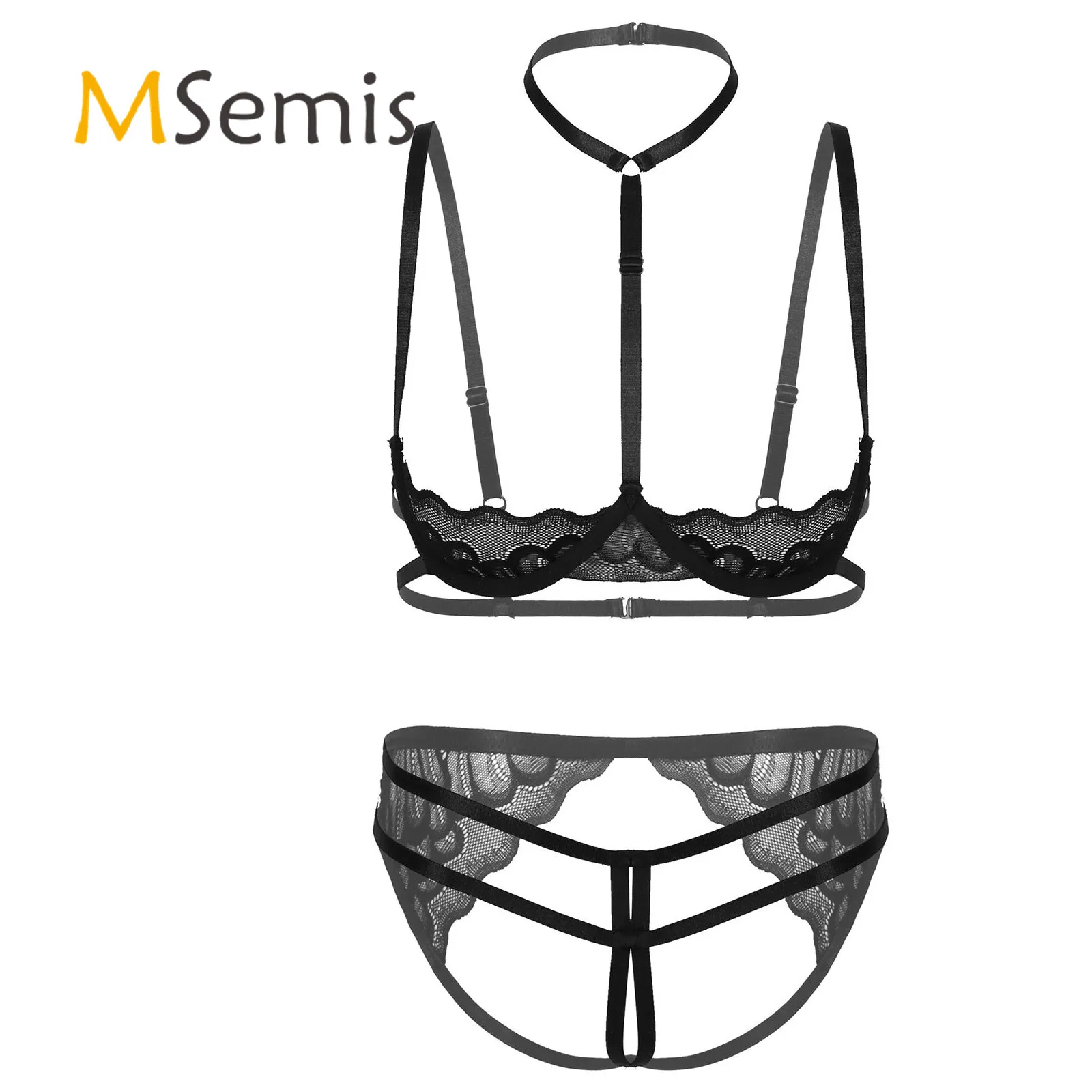 Женское сексуальное нижнее белье с вырезом вокруг шеи, горячий бюстгальтер на косточках, топы со стрингами, сексуальное нижнее белье, Эроти...
Женское сексуальное нижнее белье с вырезом вокруг шеи, горячий бюстгальтер на косточках, топы со стрингами, сексуальное нижнее белье, Эроти...