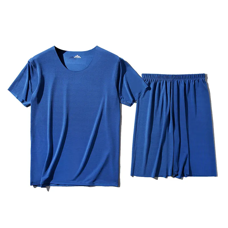 Men's Sets Short Sleeve Shorts Summer Ice Silk Non-Trace Pajamas 5 Minutes of Pants Men Round Collar T-Shirt Household to Take
Men's Sets Short Sleeve Shorts Summer Ice Silk Non-Trace Pajamas 5 Minutes of Pants Men Round Collar T-Shirt Household to Take