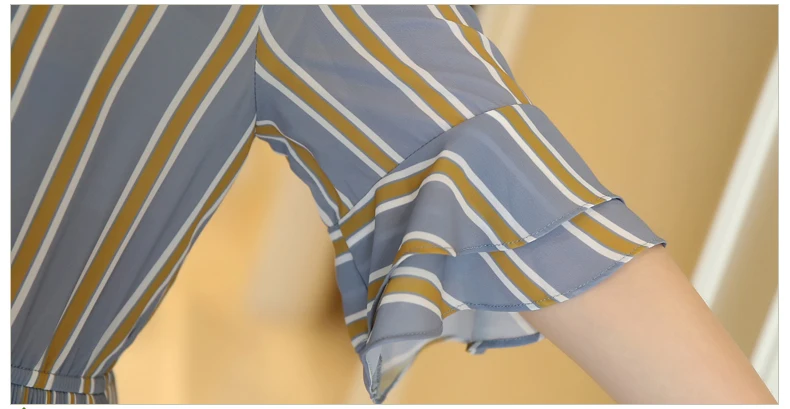 Mujer Summer Dress Fashion Comfortable Floral Short-sleeved Vestidos Female Temperament Chiffon V-neck High Waist Dresses Z418 
Mujer Summer Dress Fashion Comfortable Floral Short-sleeved Vestidos Female Temperament Chiffon V-neck High Waist Dresses Z418