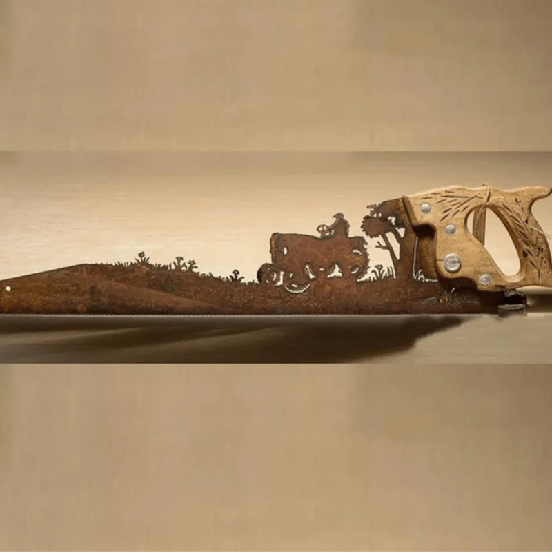 Creative Vintage Hand Saw Ornaments Art Metal Artwork Elk Cow Tractor Art Hanging Ornament Handsaw Cut Hand Saw Metal Art
Creative Vintage Hand Saw Ornaments Art Metal Artwork Elk Cow Tractor Art Hanging Ornament Handsaw Cut Hand Saw Metal Art