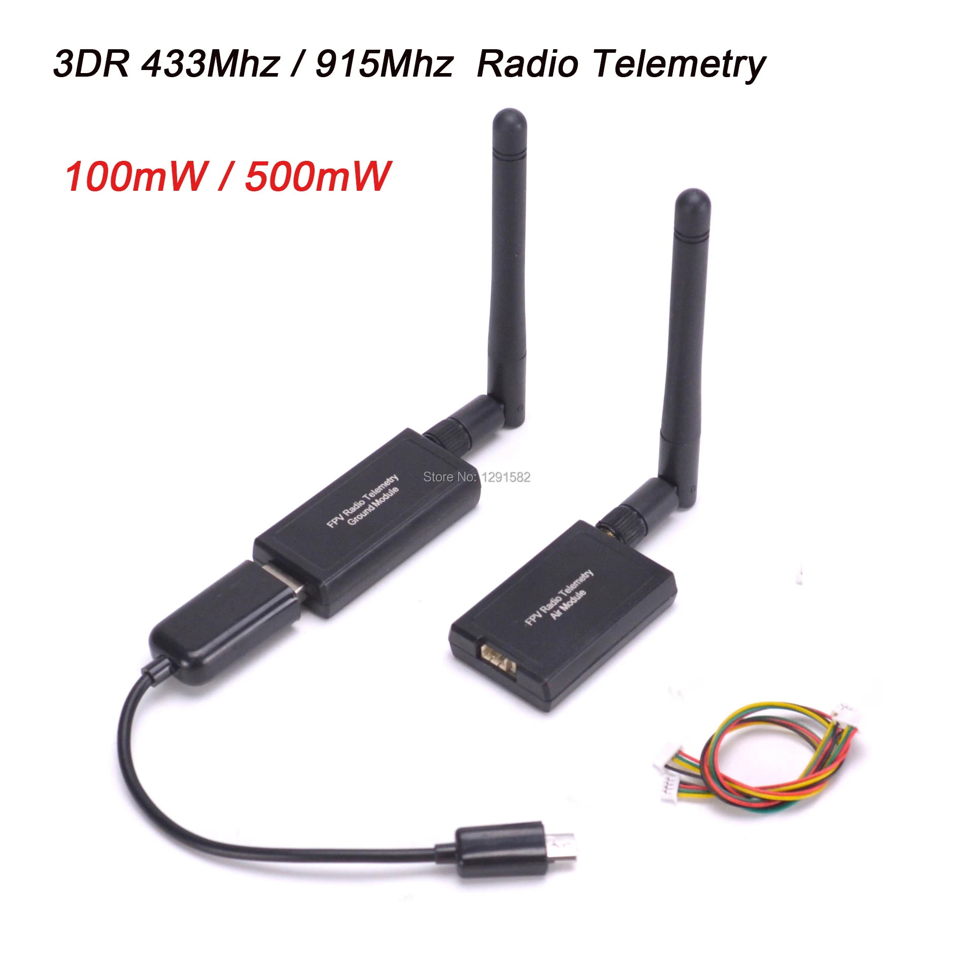 3DR 433 433Mhz / 915Mhz 100mw 500mW Радио Телеметрия воздух и земля передачи данных модуль с