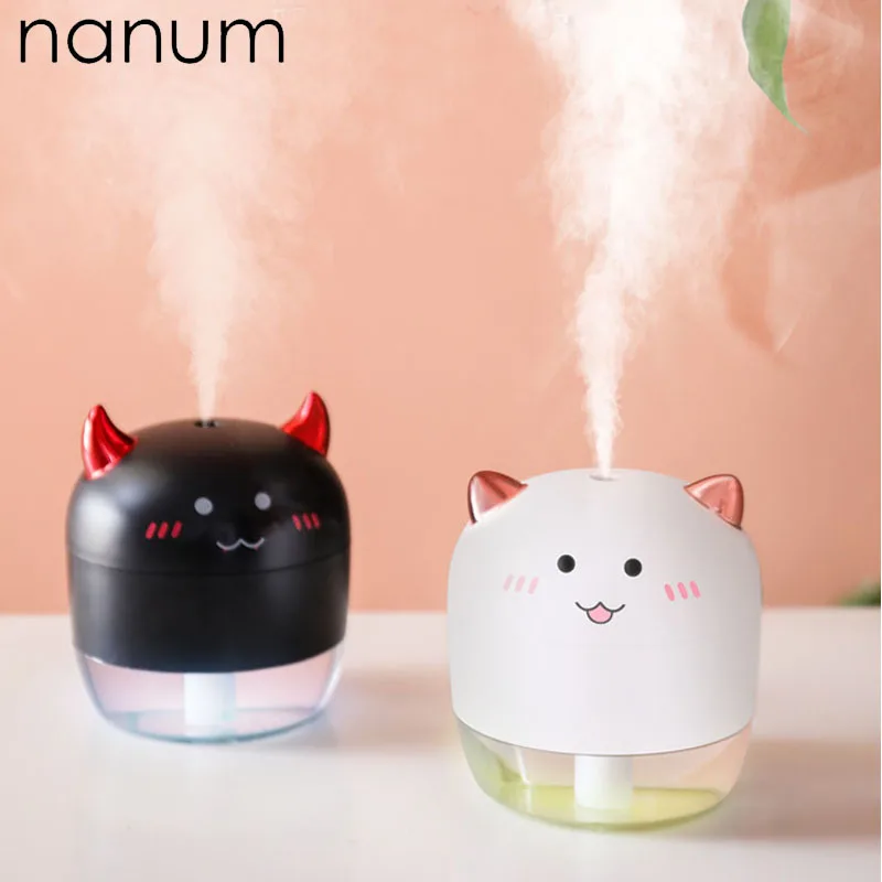Mini LED Ultrasonic Devil Angel humidifier USB Air Humidifiers for Car Home Aromatherapy Essential Diffuser with Aroma Lamp
Mini LED Ultrasonic Devil Angel humidifier USB Air Humidifiers for Car Home Aromatherapy Essential Diffuser with Aroma Lamp