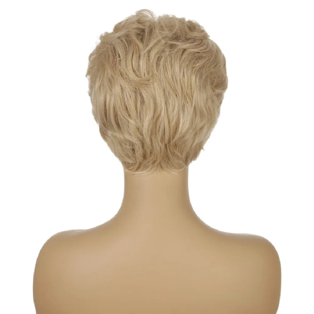 WEILAI Blonde Short Shaggy Layered Fluffy Synthetic Hair Party Cosplay Costume Wigs 
WEILAI Blonde Short Shaggy Layered Fluffy Synthetic Hair Party Cosplay Costume Wigs