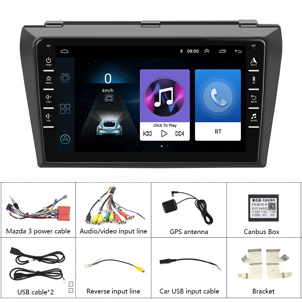 Hikity Android Car Radio 2 Din For Mazda 3 2004-2012 Multimedia Video Player Navigation GPS Autoradio 8" Mirror link Car Stereo
Hikity Android Car Radio 2 Din For Mazda 3 2004-2012 Multimedia Video Player Navigation GPS Autoradio 8" Mirror link Car Stereo