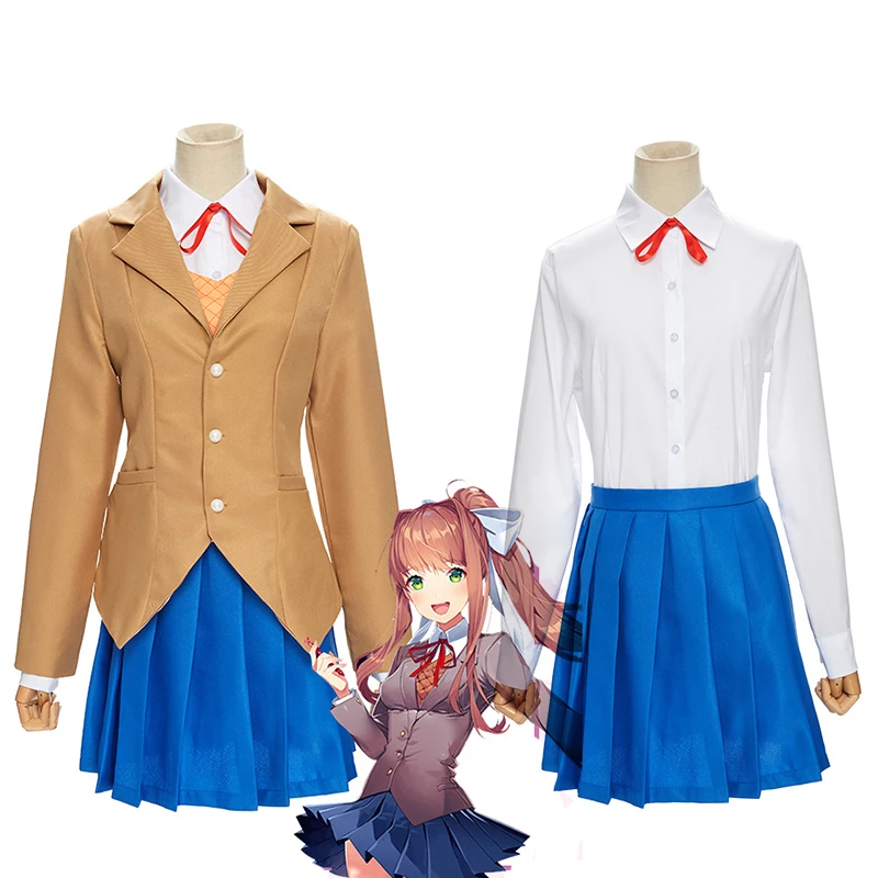 Cosplay Doki Doki Literature Club Monika Sayori Yuri Natsuki Cosplay Costume School Uniform Girl Game Costume
Cosplay Doki Doki Literature Club Monika Sayori Yuri Natsuki Cosplay Costume School Uniform Girl Game Costume