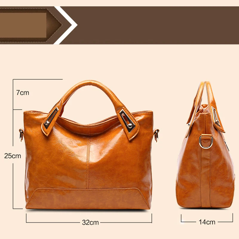 2020 Women Hand Bag Oil Wax Leather Shoulder Bags Fashion Luxury Handbags Quality High Capacity Crossbody Bag for Ladies
2020 Women Hand Bag Oil Wax Leather Shoulder Bags Fashion Luxury Handbags Quality High Capacity Crossbody Bag for Ladies