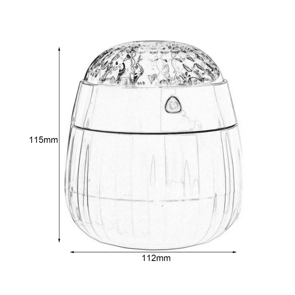 380ml Air Humidifier Colorful LED Projector Electric Diffuser Lamp Ultrasonic Essential Oil Diffuser Mist Maker for Home
380ml Air Humidifier Colorful LED Projector Electric Diffuser Lamp Ultrasonic Essential Oil Diffuser Mist Maker for Home