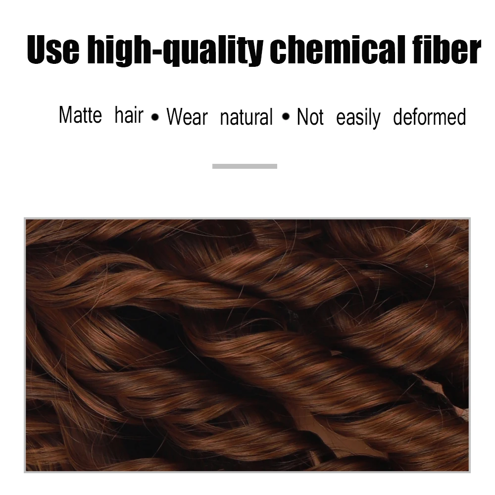 LVHAN curly ponytail synthetic fiber wig for daily wear, natural wrap-around headwear, new fashion synthetic hair extensions
LVHAN curly ponytail synthetic fiber wig for daily wear, natural wrap-around headwear, new fashion synthetic hair extensions