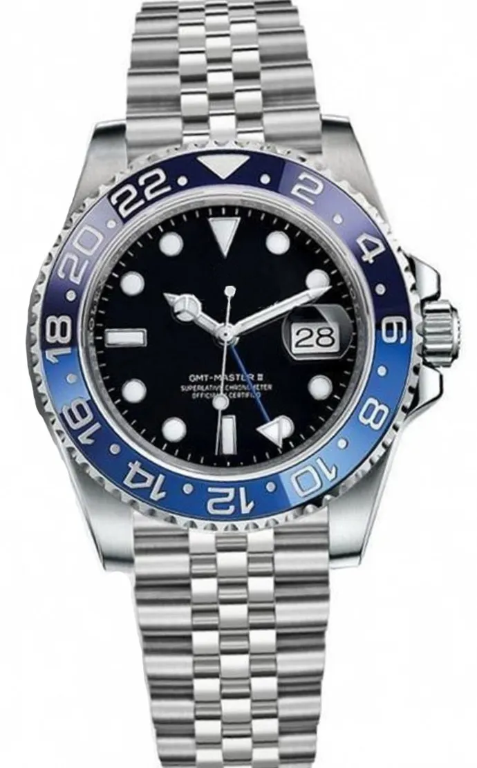 NEW Black Blue Red Ceramic Bezel Men Automatic Mechanical Stainless Steel Watch Sport Sapphire Glass Watches GMT AAA+ 40mm
NEW Black Blue Red Ceramic Bezel Men Automatic Mechanical Stainless Steel Watch Sport Sapphire Glass Watches GMT AAA+ 40mm