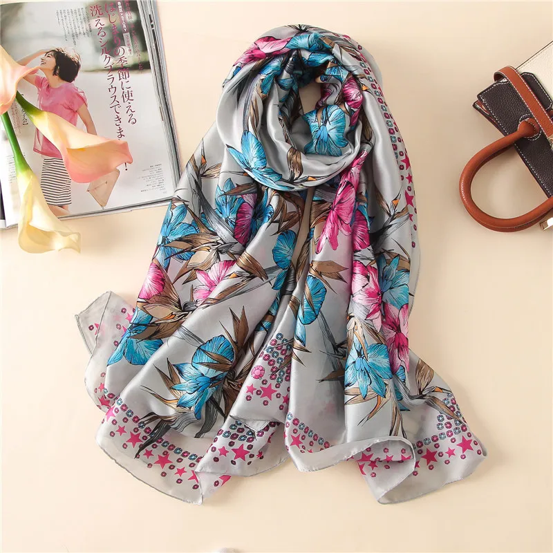 Women Shawl 180x90cm Flower Totem Stock High Quality Madam Gift Silk Scarves Sunscreen Muffler
Women Shawl 180x90cm Flower Totem Stock High Quality Madam Gift Silk Scarves Sunscreen Muffler