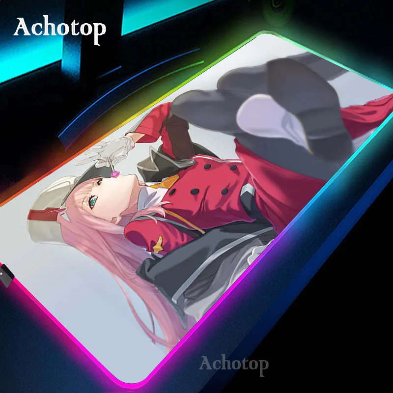 Zero Two Darling In The Franxx LED Light Mousepad RGB Keyboard Cover Desk-mat Colorful Anime Mouse Pad Computer Gamer CS Dota
Zero Two Darling In The Franxx LED Light Mousepad RGB Keyboard Cover Desk-mat Colorful Anime Mouse Pad Computer Gamer CS Dota