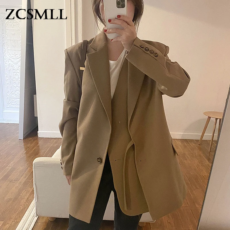ZCSMLL Korean Autumn French Niche Lapel Double-layer Oblique Buckle Design Sense Lace Waist Long-sleeved Suit Jacket Women
ZCSMLL Korean Autumn French Niche Lapel Double-layer Oblique Buckle Design Sense Lace Waist Long-sleeved Suit Jacket Women