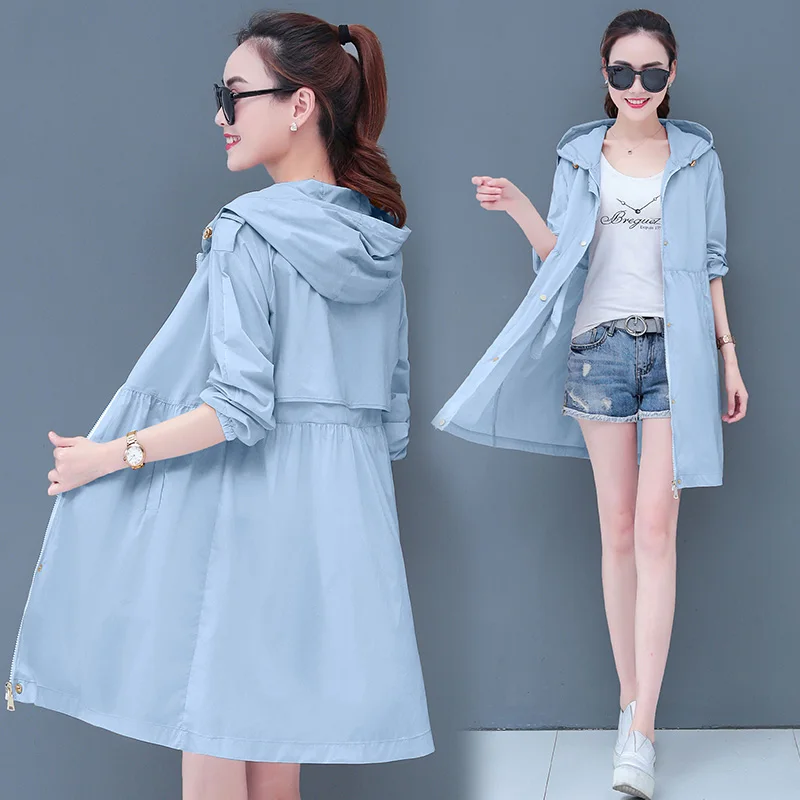 Summer Long Jacket Women Cardigan Hooded Sunscreen Coat Plus Size Jacket Perspective Beach Ladies Jacket Sun Protection Clothing
Summer Long Jacket Women Cardigan Hooded Sunscreen Coat Plus Size Jacket Perspective Beach Ladies Jacket Sun Protection Clothing