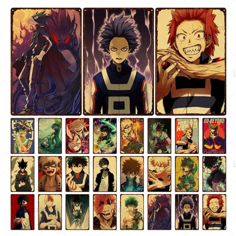 Vintage Anime Poster Metal Tin Sign My Hero Academia Personalized Wrought Iron Plate Cafe Bar Pub Wall Decor Metal Sign Plaque
Vintage Anime Poster Metal Tin Sign My Hero Academia Personalized Wrought Iron Plate Cafe Bar Pub Wall Decor Metal Sign Plaque