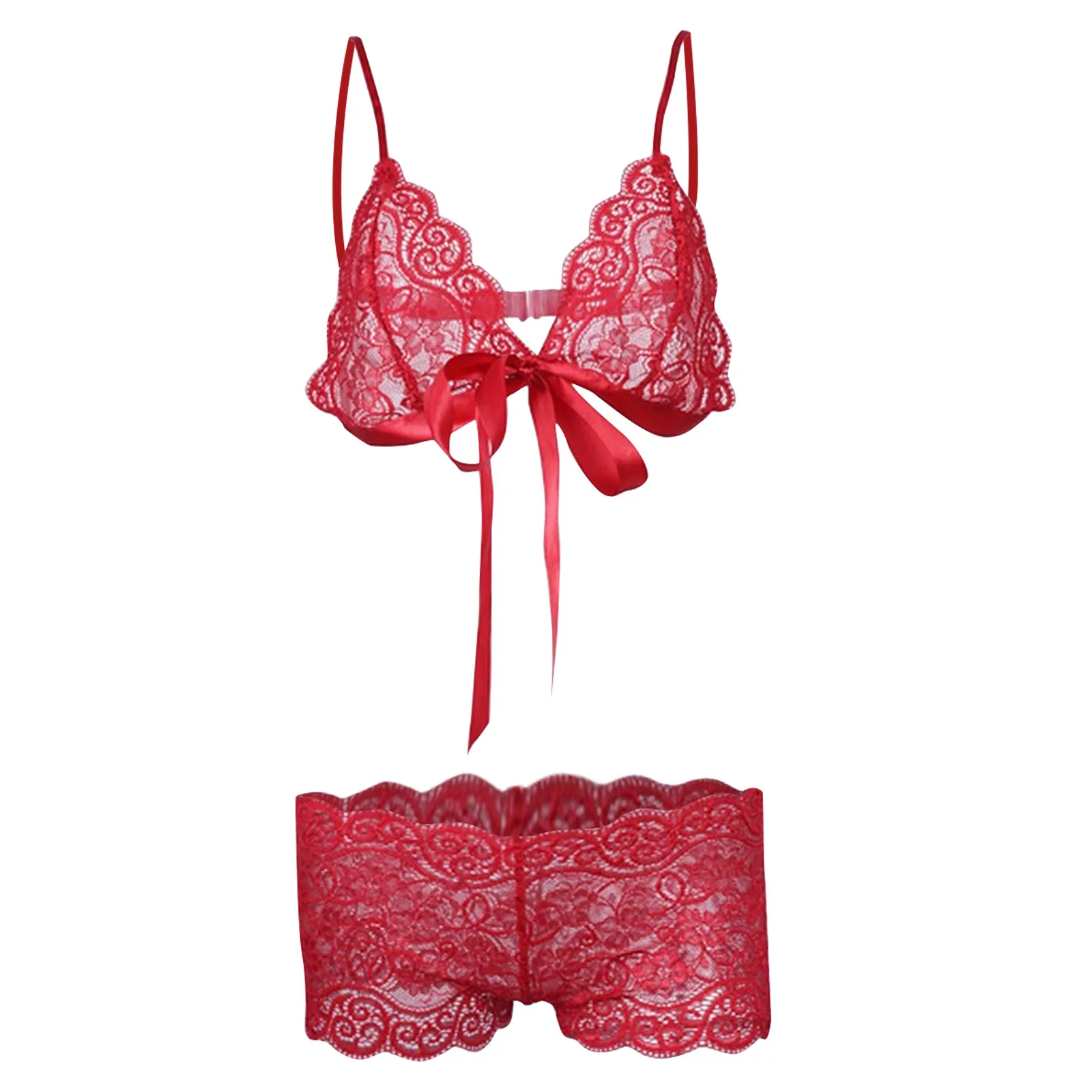 Underwear Set Sexy Lingerie Transparent Women's Bra Underwire Bra Set Lace Underwear Elastic Lingerie Set Lenceria S-2XL #2