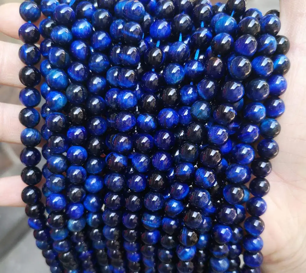 Blue Tiger Eye Gemstone Round Loose Beads for Jewelry Making Findings Accessories 50pcs
Blue Tiger Eye Gemstone Round Loose Beads for Jewelry Making Findings Accessories 50pcs