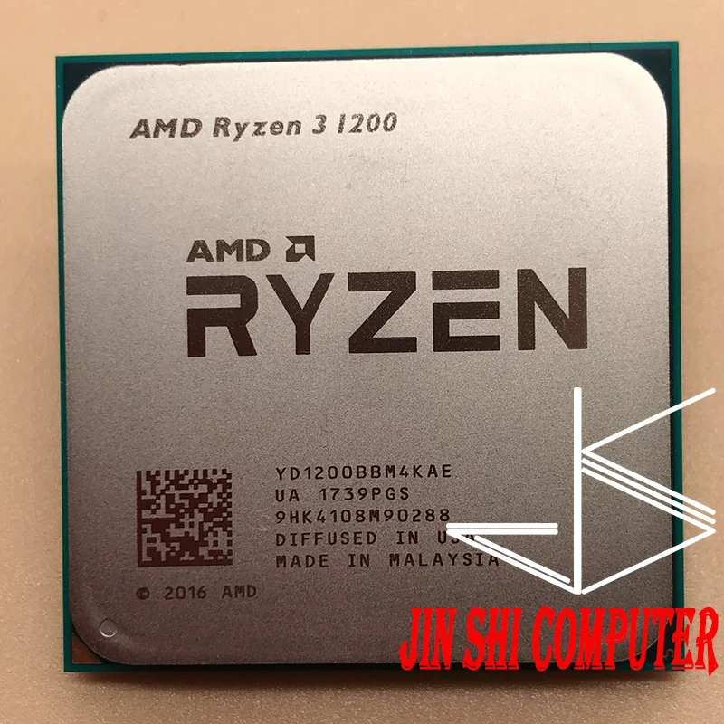 AMD Ryzen 3 1200 R3 1200 3.1 GHz Quad-Core Quad-Thread CPU Processor YD1200BBM4KAE Socket AM4 NO FAN
AMD Ryzen 3 1200 R3 1200 3.1 GHz Quad-Core Quad-Thread CPU Processor YD1200BBM4KAE Socket AM4 NO FAN