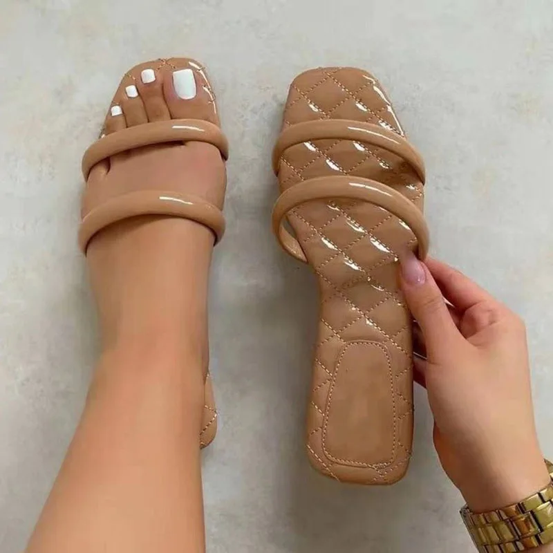 Rimocy Square Toe Casual Slippers Summer Light Non Slip Beach Flip Flops Woman Plus Size 35-43 Comfortable Soft Sole Flat Slides
Rimocy Square Toe Casual Slippers Summer Light Non Slip Beach Flip Flops Woman Plus Size 35-43 Comfortable Soft Sole Flat Slides